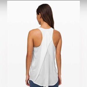 NWTS Lululemon White Essential Tank